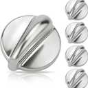 AMI PARTS Fit for G-E Profile Stove Knobs WB03K10303 Gas Stove Knobs Replacements - (Not Universal) Surface Burner Control Knob Replace WB03K10208, AH3486484, EA3486484, 1810427 5-Pack