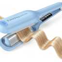 Farery Hair Waver Deep Wave Crimper for Women - 1.25 Inch | Beach Waves Curling Iron, Smart Buzzer Timer (4-10s), 9 Heat Settings 285F-430F, Tourmaline Ceramic Negative Ion