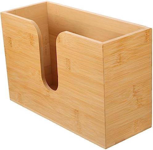 Zerodeko Wall Mounted Tissue Box Holder Bathroom Napkin Holder Easy Access Tissue Box Child-Friendly Design Stylish Wooden Dispenser