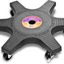 Bosmere 20" Plant Caddie - Heavy-Duty Rolling Plant Stand with Locking Wheels, 500 lb Capacity  Durable Plant Caddy for Indoor/Outdoor Use, Charcoal