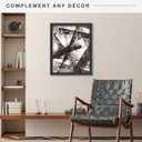 MCS Canvas Float Frames 16x20 Canvas Black Frame, Vertical & Horizontal Wall Hanging Large for Canvas Paintings (1-Pack)