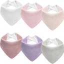 Muslin Baby Bibs Baby Drool Bandana Bibs for Baby Girls Boys Infant Newborn Toddler Drooling and Teething