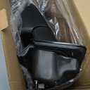 Right Passenger side Mirror with Power Glass, Outdoor Temperature Sensor and Manual Folding Fits 2015-2020 Ford F150 Without Turn Signal, Non-Heated Replace JL34-17682-BG (5 Pins)