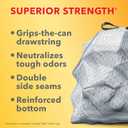 Glad Tall Kitchen Trash Bags 13 Gallon, Gain Original Garbage Bags, Odorshield with Drawstring, 34 Count