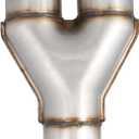 MXA 3" Y Pipe Exhaust, T409 Stainless Steel 3 inches Y Pipe, Universal Exhaust Y Pipe, Mid Connector Exhaust Tubing (3"x3"x10")