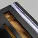 Allinside Magnetic Plastic Wrap Dispenser with Cutter, 3 in 1 Refrigerator Bamboo Wood Organizer for Tin Foil, Baking Paper, Wax Paper Holder Kitchen Storage Box Compatible with 12.9" Roll (3 Layer)