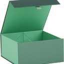 Green Gift Box 8x8x4 Inches Small Gift Boxes for Presents with Magnetic Closure LidLuxury Gift Box for Rectangle Collapsible for Bridesmaid, Wedding, Birthday Gift Packging