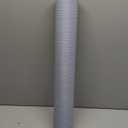 FUKU MON Grasscloth Fabric Wallpaper 24" X 394" Blue Gray Textured Thick Linen Classic Neutral Grassweave Contact Paper for Walls Cabinets Bedroom Counter Top Liners Fireplace