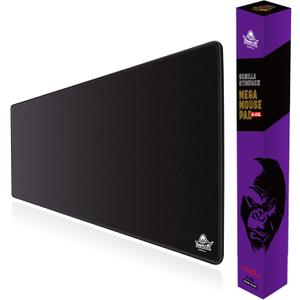 4XL Huge Mouse Pads Oversized Giant Mouse Pad (60''x30''x0.12'') - XXXXL Extended Mousepad Full Desk Mat Suitable for Gamers - Black