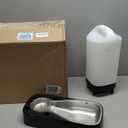 Automatic Dog Water Bowl Dispenser - 2.4 Gallon Stainless Steel Gravity Pet Water Feeder with Ergonomic Handle Design Anti Splash Drinking Bowl Without Filter Easy to Clean Multi Pet Use