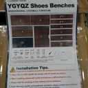 YGYQZ Shoe Storage Benches with Flip Drawer, Wood Entrance Way Furniture Shoe Organizer