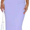 Goafuliy 2 Piece Skirt Sets for Women Summer, Floral Sleeveless Tube Top Bodycon Maxi Skirts Y2k Vacation Going Out Outfits (Purple, S)