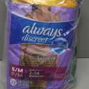 Always Discreet Adult Diapers for Women, Incontinence Underwear, Postpartum Essentials, Disposable Briefs, Max Absorbency, Bladder Leak Protection, Small/Medium, 32ct