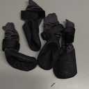 PUPTECK Anti Slip Dogs Shoes for Hot/Cold Pavement, Senior Booties, Rubber Boots & Paw Protectors for Small Medium Large Size Dogs to Prevent Licking, Grippy Socks for Hardwood Floors, Tiger, M (Black)