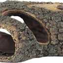 Uniclife Aquarium Large Betta Log Resin Hollow Tree Trunk Decor Artificial Wood Fish House Cave Bark Ornament with Hideout Holes for Shrimp Small Cichlid Lizard and Turtle in 10-70 Gallon Fish Tank