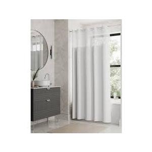 Zenna Home InstaCurtain 71 in. W x 74 in. L Fabric Shower Curtain