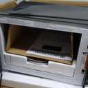 West Bend WBMW110S Microwave Oven 1000-Watts Compact with 6 Pre Cooking Settings, Time and Weight Defrost, Electronic Control Panel and Glass Turntable, Metallic