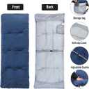Sleeping Cot Pads (75" x 28") with Elastic Straps Portable for Outdoor & Hiking, Cotton Soft Thick Camping Cot Pad, Non-Slip Camping Mattress Pad for Camp Cot/Rv Bunk/Narrow Twin Beds, Blue