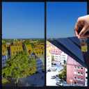 Window Privacy Film, Window Tint Sun Blocking Heat reducing and UV Protection, one-Way Privacy Mirror Reflective Film, Explosion-Proof Premium PET Material, Neptune Blue, 23.6 Inch x 16.4 Feet