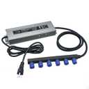 24V Waterproof Power Supply, 200W 6-Head Output Adapter Compatible with Philips Hue Outdoor Lighting- Lily Spot, Lily XL, Calla Pathway,Impress Pedestal & Wall Lights, IP67 Weatherproof Power Supply