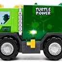 Teenage Mutant Ninja Turtles Toy, Thrash 'N' Battle Garbage Truck with 3 Sewer Cap Launchers, Lights & Sounds, TMNT Mutant Ninja Turtle Vehicle for Kids, Ages 3+