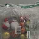 Alupssuc 100 Pcs Christmas Ball Ornaments Set, Santa Claus and Snowman Christmas Tree Decoration Baubles for Indoor Outdoor Holiday Wedding Party Decoration Tree with Hanging Rope, Red & Green & Gold