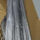 Muzata 25Pack 32'' Aluminum Deck Balusters Facemount Rectangular Railing Metal Spindles with Screws Stair Porch Staircase Deck Spindles for Wood and Composite Fencing WT34