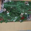 TigeJoy 4FT Flocked Potted Trees, Warm LED Battery Operated, 2-Pack
