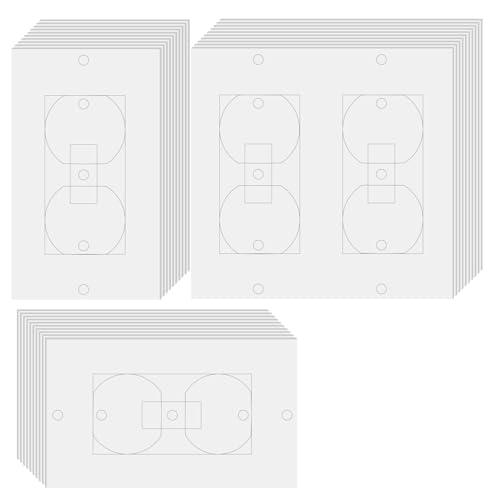 30 Pcs Electrical Outlet Insulation Pads,Draft Sealers,Foam Gasket for Electrical Outlet Plates, Wall Insulation Gasket for Switch Covers,Switch Plate