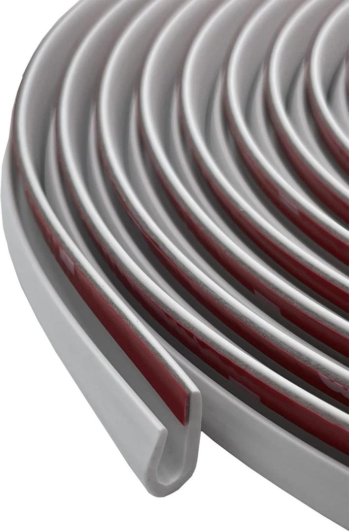Car Door Edge Guards, White U Channel Rubber Trim Protector for Cars & Trucks, Anti-Scratch Door Edge Guard 10Ft Length