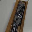 AIZESI Black Adjustable Tension Shower Curtain Rod, 31-77 Inch Spring No Drill Stainless Steel Shower Rods for Bathroom Closet Window Rust Resistant Non-Slip