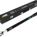 EWK 1/2" Drive Digital Torque Wrench 12.5-250 ft-lbs (17-340 Nm) with Angle, LED Display & Audible Buzzer Alert, Auto and Motorcycle Repairs