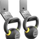 Kettle Bell Wall Rack, Wall Mounted Kettle Bell Storage Hanger, Gym Storage Mount for Many Size Kettlebell, Kettlebell Rack with Rubber mat is Choice for Home or Commercial Gyms (2-PACK)