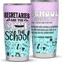 School Secretary Gifts, School Secretary Tumbler 20oz, School Secretary Appreciation Gifts for Women, Gifts for School Secretaries Birthday, Administrative Professional Day Gifts