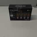 Dusk to Dawn Light Bulbs, 6W Equivalent 60W, Soft White 2700K, E26 Base, Light Sensing, ST58 Vintage Style, 600LM, Outdoor Edison Bulbs, Automatic Light Bulbs for Porch Patio Garage, 4 Pack