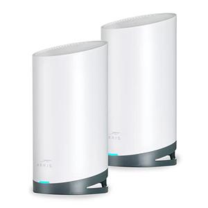 Arris Surfboard mAX Tri-Band Mesh System WC4S | AC3800 Wi-Fi Speed up to 3.8 Gbps | Coverage 5,500 sq ft | 1.7 Gbps Backhaul | Two 1 Gbps Ports per Node | Alexa Support 