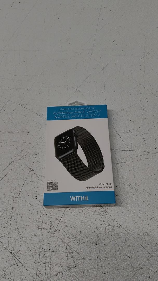 Apple watch 42/44/45 mm Black Stainless Steel band