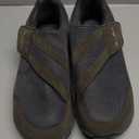 SILENTCARE Diabetic Shoes for Men Wide Toe Box Slip-on Shoes for Swollen Feet Adjustable Walking Shoes for Elderly Foot Pain Relief Neuropathy Grey 13