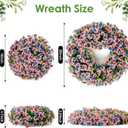 250th Anniversary Wreath for Independence Day, Veterans Day & Memorial Day. with Artificial Greenery and Premium Printed Silk. Ideal for Door, wall & Patriotic Party Decor20in