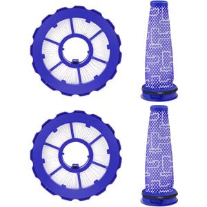 DC50 Filter Replacement Compatible With Dy.son DC50 Animal and Multi Floor Complete Vacuum Cleaner, 2 Pack Hepa Post-Motor Filters & Pre-Motor Filters, Part # 965081-01&965080-01