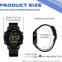 TIMEURE Pedometer Watch for Women, Step Counter for Walking No App/Phone Required Step Counter, Waterproof Fitness Calorie Tracker, Distance Tracking, Alarm, Large Digital Display Watch, TU-2509