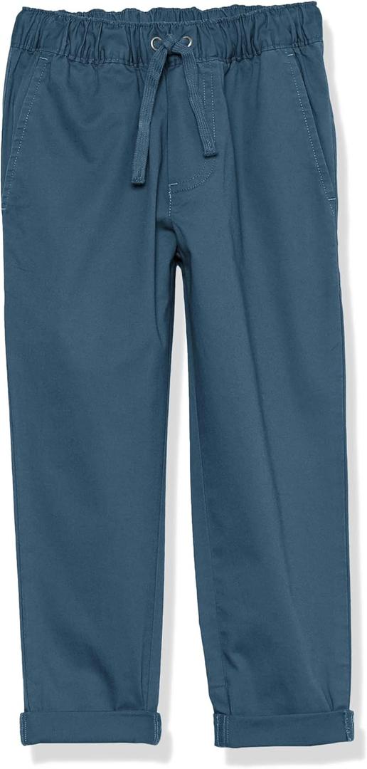Amazon Essentials Boys' Cotton Stretch Pull on Chino Pants (Previously Amazon Aware)