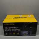 Electric Snow Shovel, 21000RPM Cordless Snow Blower, 13" Snow Blower with 2 Powered 24V Batteries, Lightweight for Easy Snow Removal on Steps,Patio,Driveway,Home,Yellow