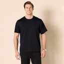 Amazon Essentials Men's Cotton Regular-Fit Short-Sleeve Crewneck T-Shirt,
 Black, XL