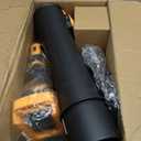 Leaf Blower Cordless,Electric Leaf Blower with 2 4.0Ah Battery Powered and Fast Charger, Cordless Blowers for Lawn Care and Car Dust Snow Blower,6 Speed Control,Orange