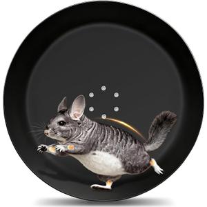 Enhanced 15" Aluminum Alloy Exercise Wheel for Chinchillas, Ultra-Quiet Noiseless Running Wheel with Wide Track for Hamsters, Hedgehogs, Squirrels and Other Small Pets, Durable Easy-Clean Design