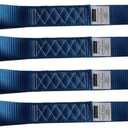 Heavy Duty Soft Loop Tie Down Straps (4PK) 1.5 inches 18 inches 10,000 LBS Breaking Strength Soft tie Downs for Motorcycle, ATV, UTV, Bicycle and Trailer (blue)