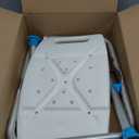 Adjustable Non-Slip Bath & Shower Stool for Inside Shower, 20.08 x 12.2 x 14.17 Inch, White, (770-500)