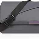 Waterproof messenger bag shoulder bag mens purse pad phone crossbody bag for Commuting,12 x 8 x 3 in (Grey)