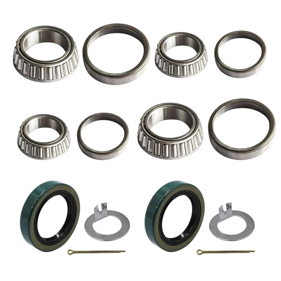 Set of 2 Trailer Axle Bearing Kit w/1.719'' Seals #84 Spind L44649 L68149 Set of 2 Trailer Axle Bearing Kit w/1.719'' Seals #84 Spind L44649 L68149